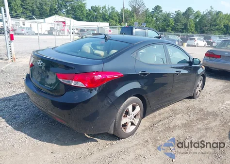 2013 Hyundai Elantra Gls from USA, damaged, VIN 5NPDH4AEXDH322567